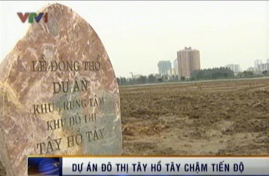 7 năm cấp phép, siêu dự án Tây Hồ Tây chậm tiến độ